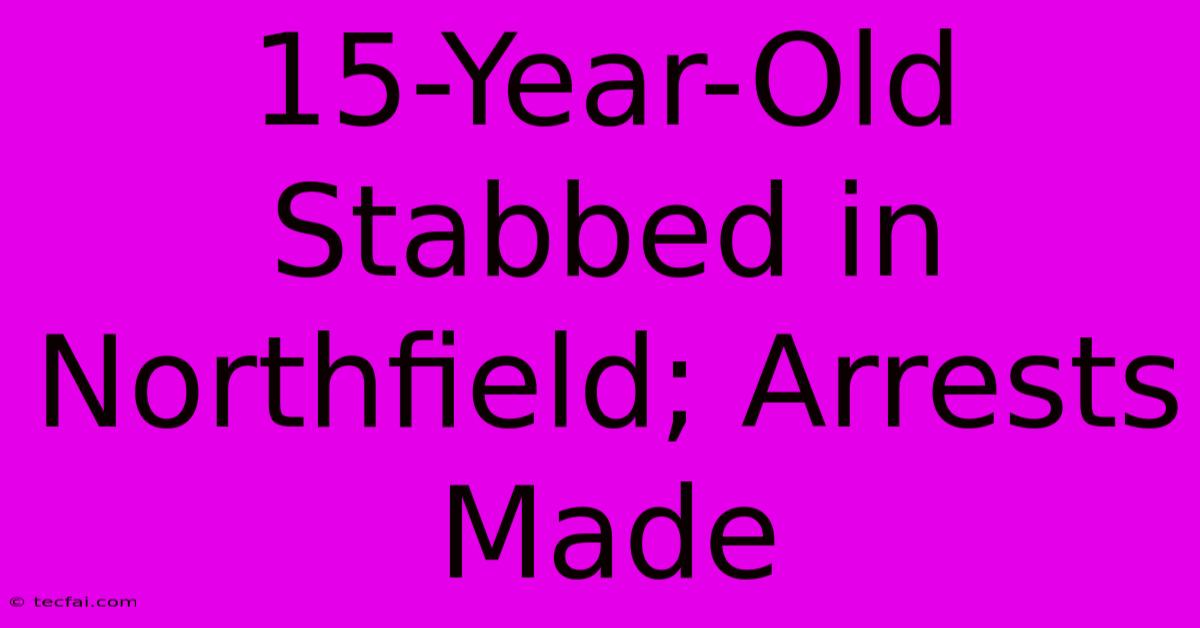 15-Year-Old Stabbed In Northfield; Arrests Made