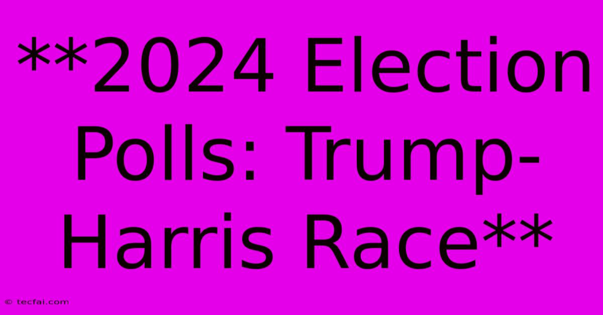 **2024 Election Polls: Trump-Harris Race**