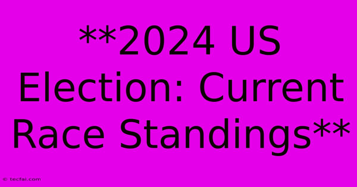 **2024 US Election: Current Race Standings**