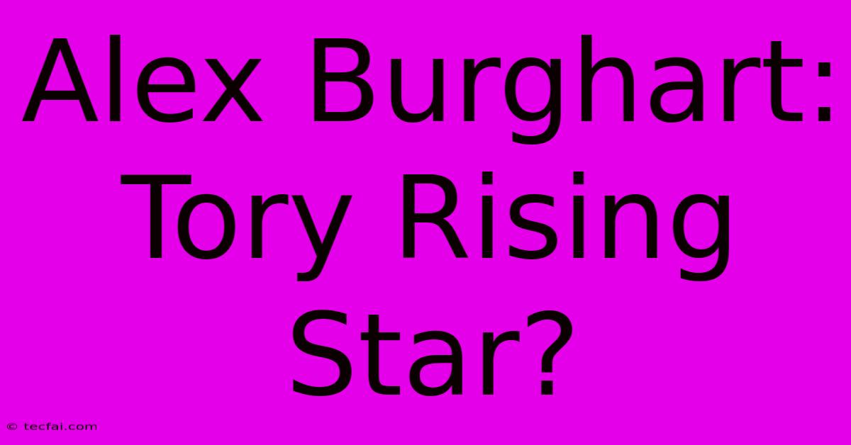 Alex Burghart: Tory Rising Star?