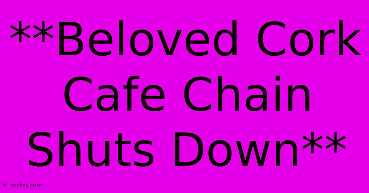 **Beloved Cork Cafe Chain Shuts Down**