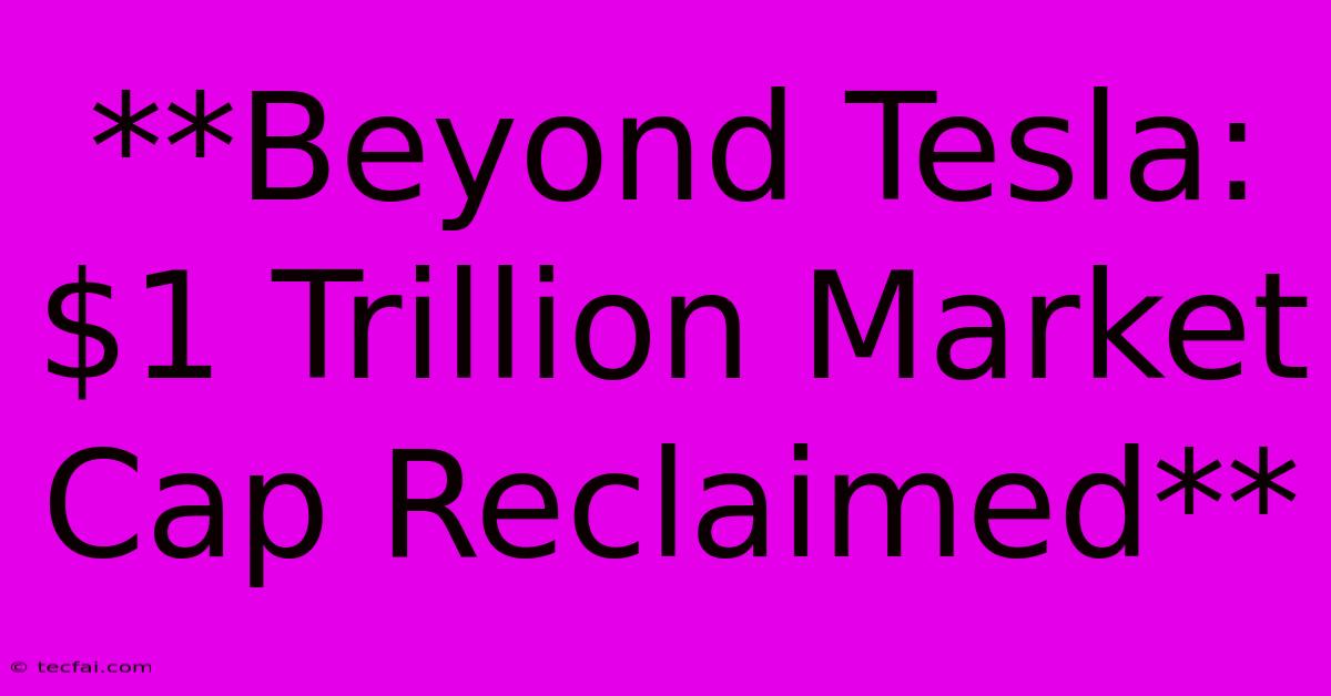 **Beyond Tesla: $1 Trillion Market Cap Reclaimed**