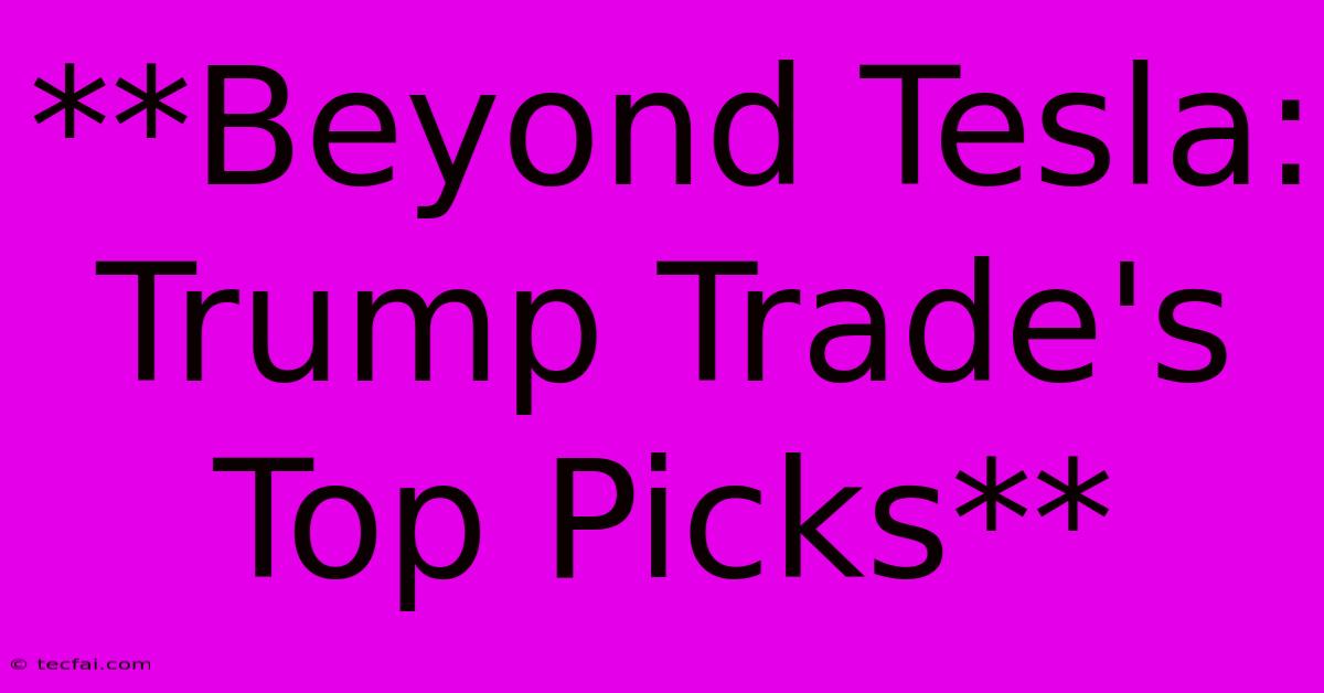 **Beyond Tesla: Trump Trade's Top Picks**