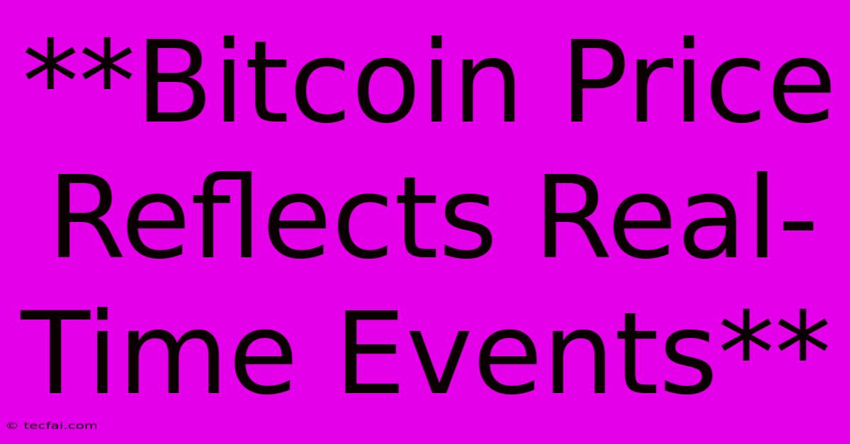 **Bitcoin Price Reflects Real-Time Events**