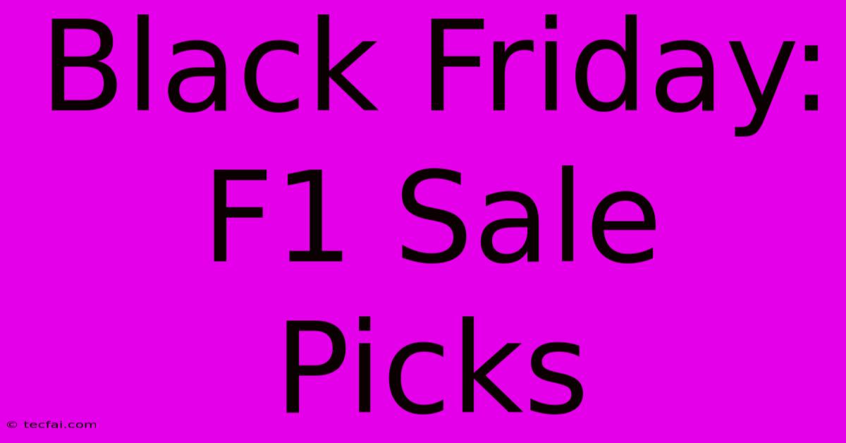 Black Friday: F1 Sale Picks