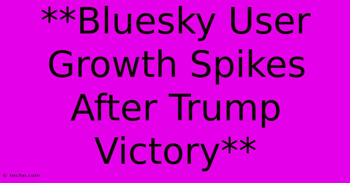 **Bluesky User Growth Spikes After Trump Victory**