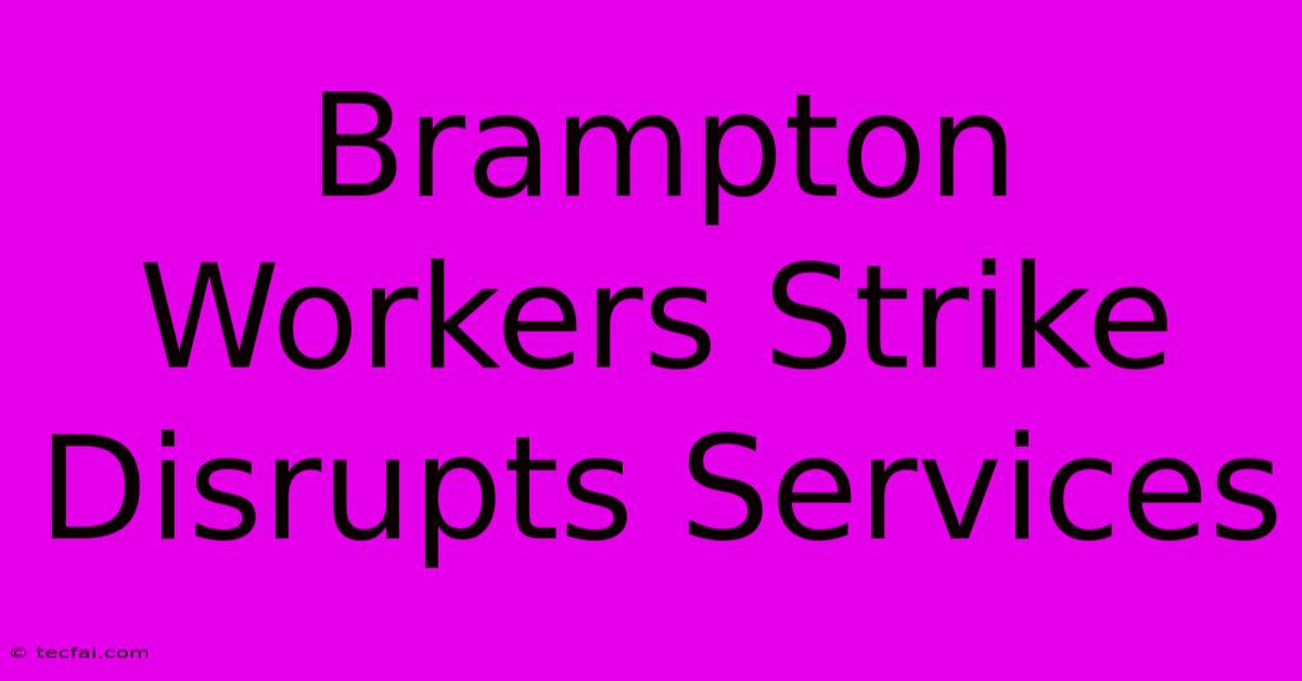 Brampton Workers Strike Disrupts Services 