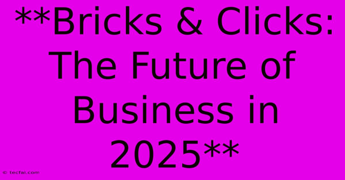 **Bricks & Clicks: The Future Of Business In 2025**