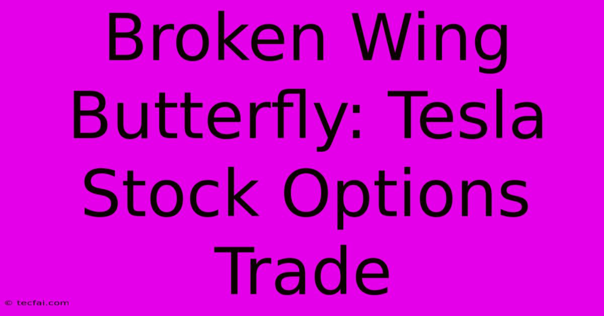 Broken Wing Butterfly: Tesla Stock Options Trade