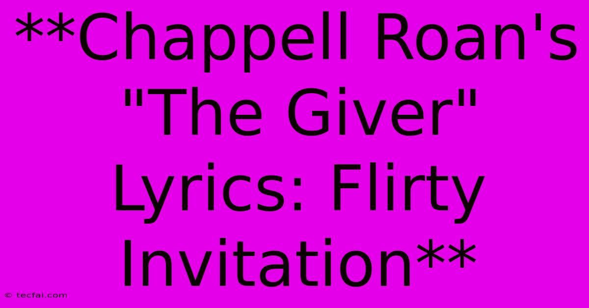 **Chappell Roan's 