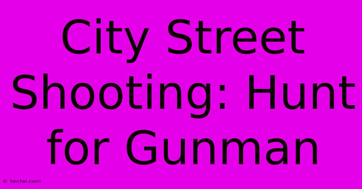 City Street Shooting: Hunt For Gunman