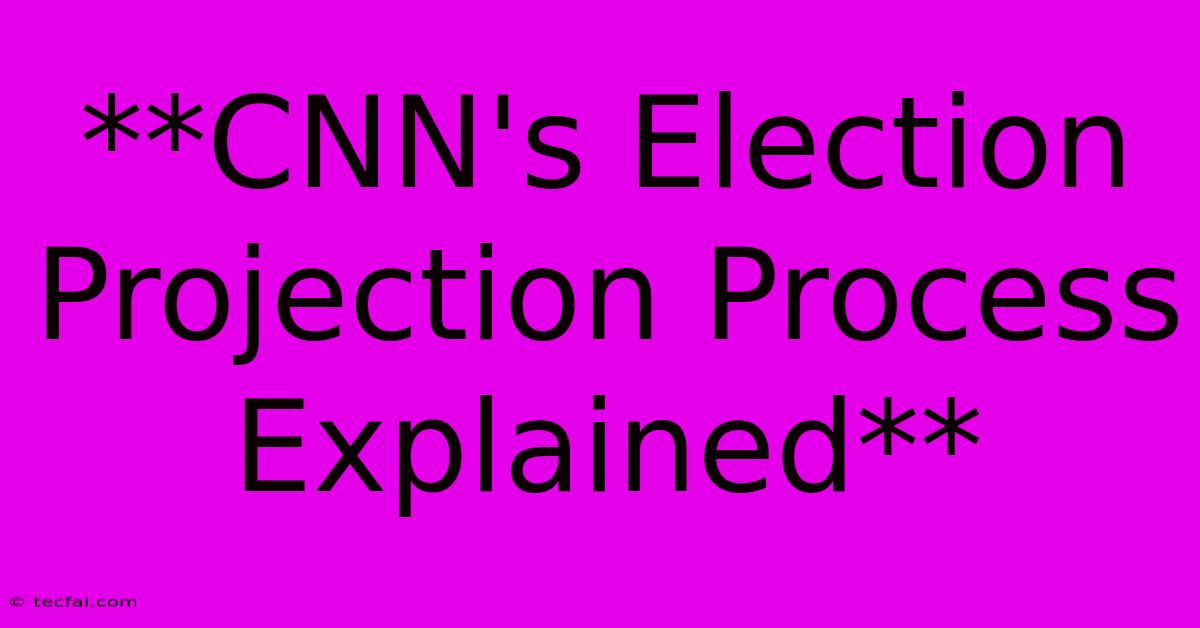 **CNN's Election Projection Process Explained**