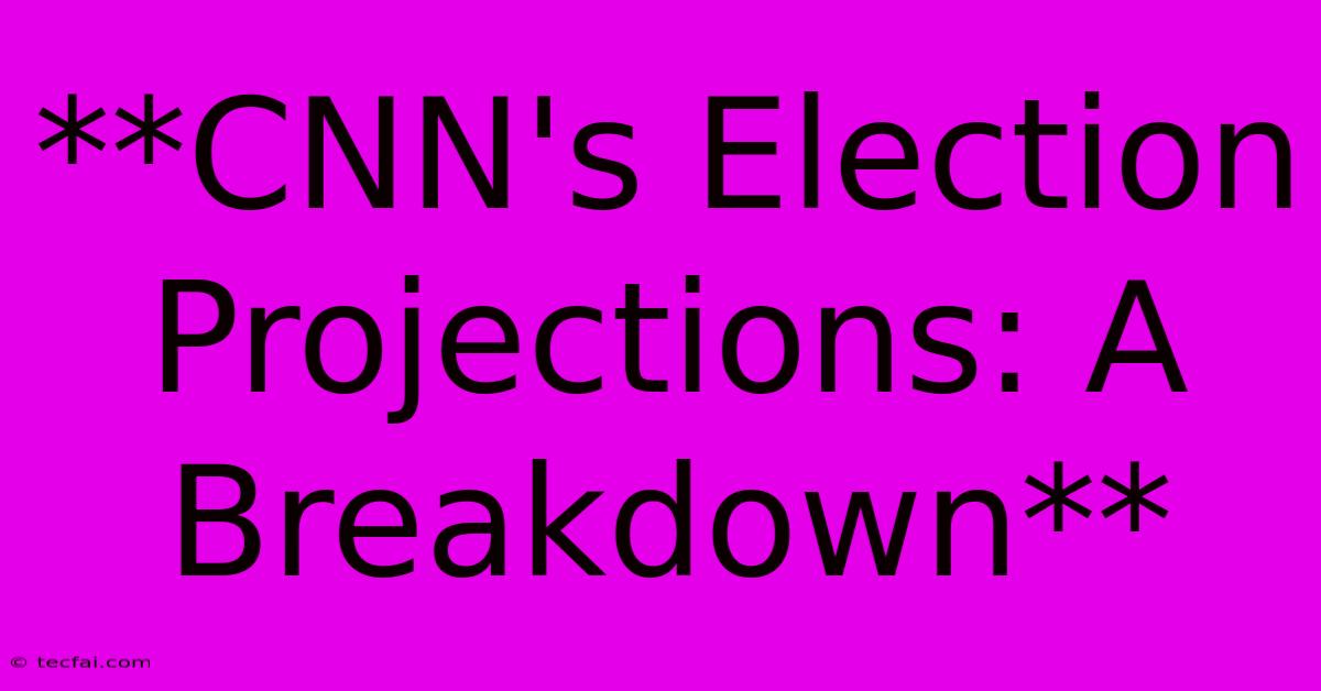 **CNN's Election Projections: A Breakdown** 