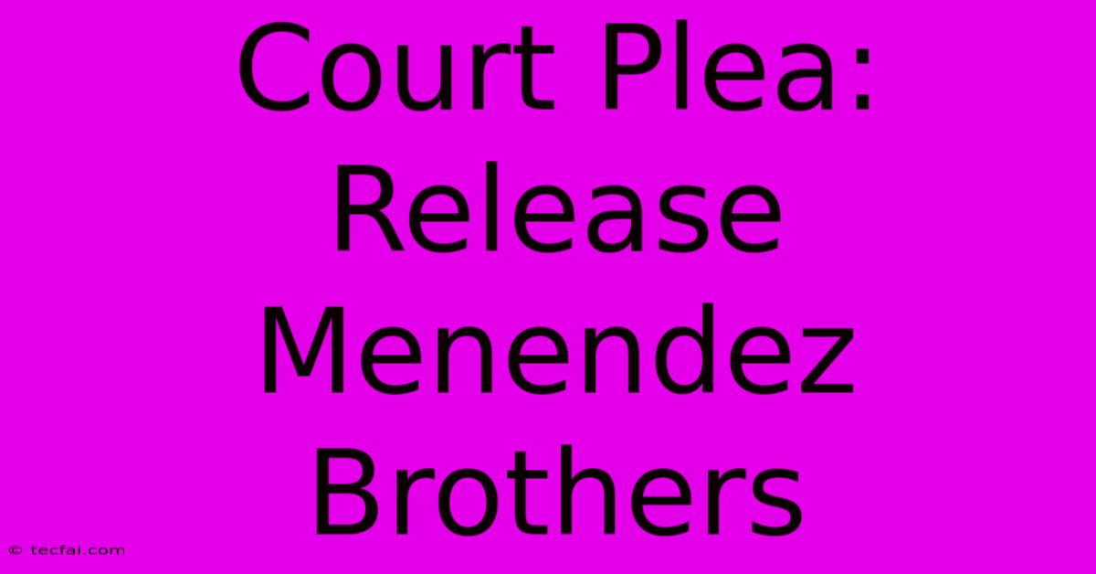 Court Plea: Release Menendez Brothers