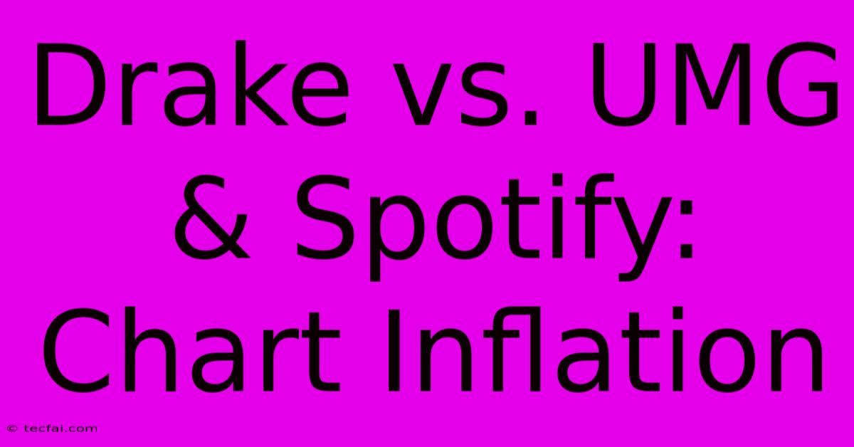 Drake Vs. UMG & Spotify: Chart Inflation