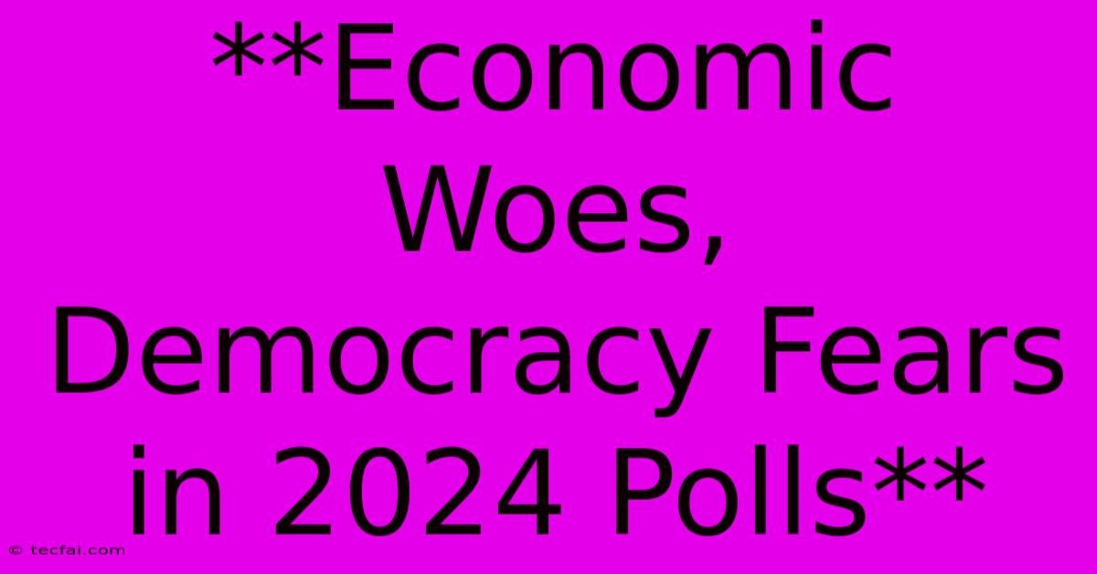 **Economic Woes, Democracy Fears In 2024 Polls**