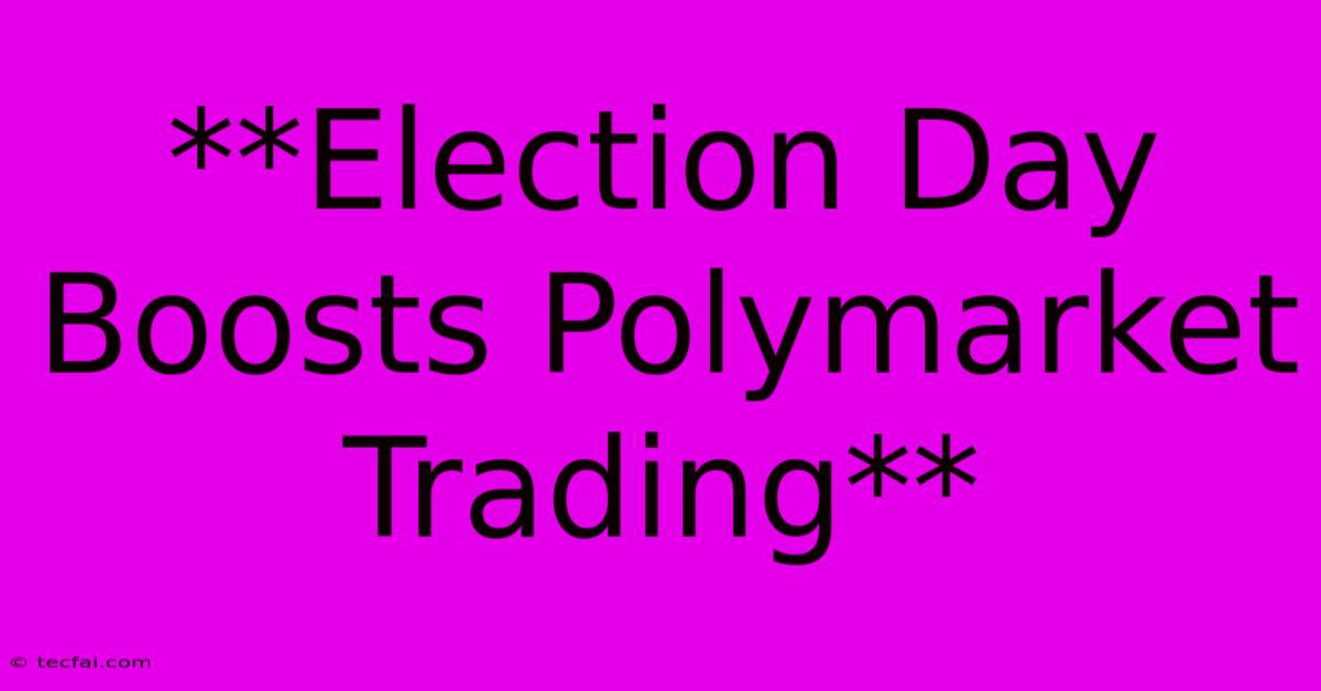 **Election Day Boosts Polymarket Trading**