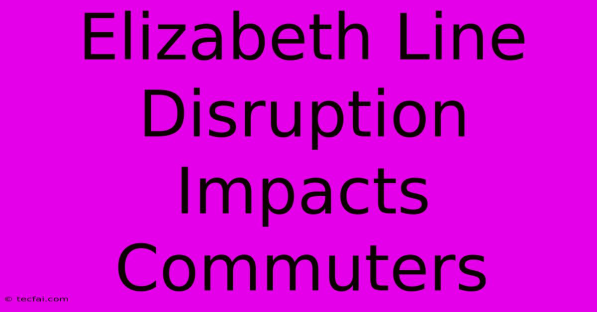 Elizabeth Line Disruption Impacts Commuters