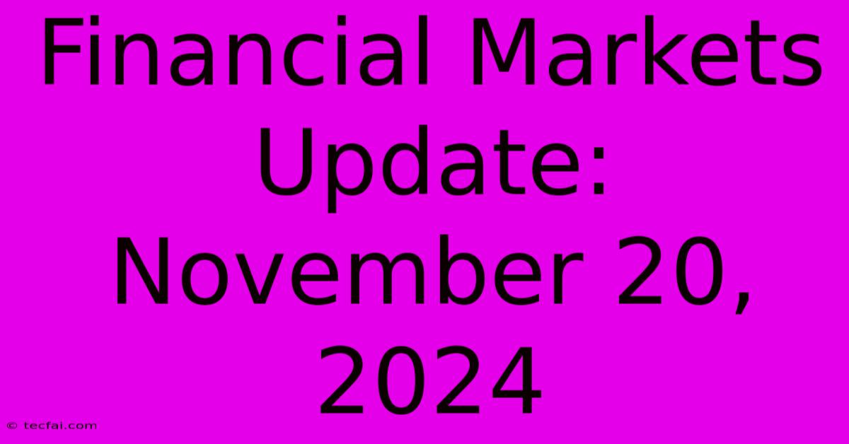 Financial Markets Update: November 20, 2024