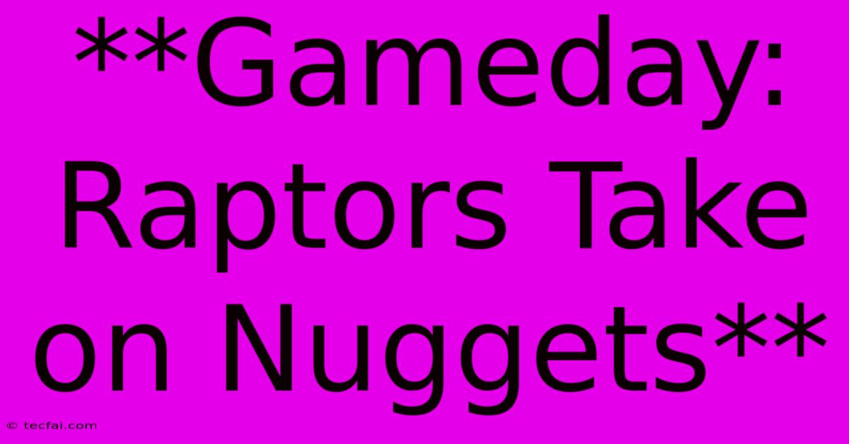 **Gameday: Raptors Take On Nuggets**