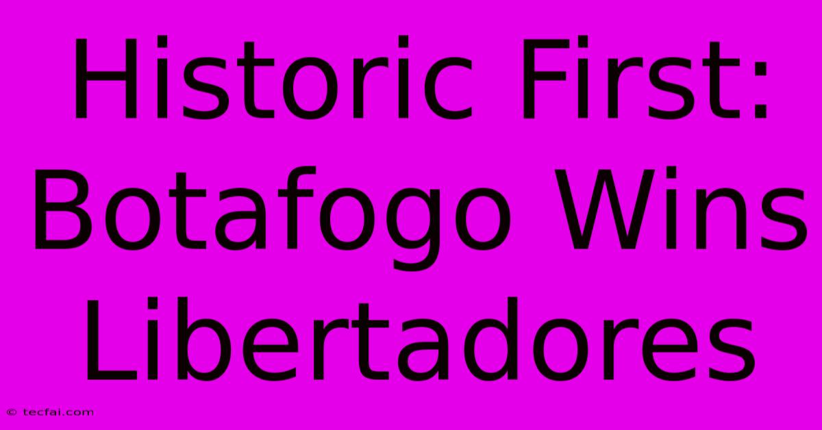 Historic First: Botafogo Wins Libertadores