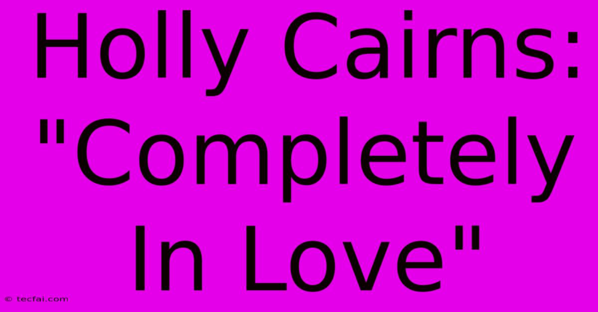 Holly Cairns: 