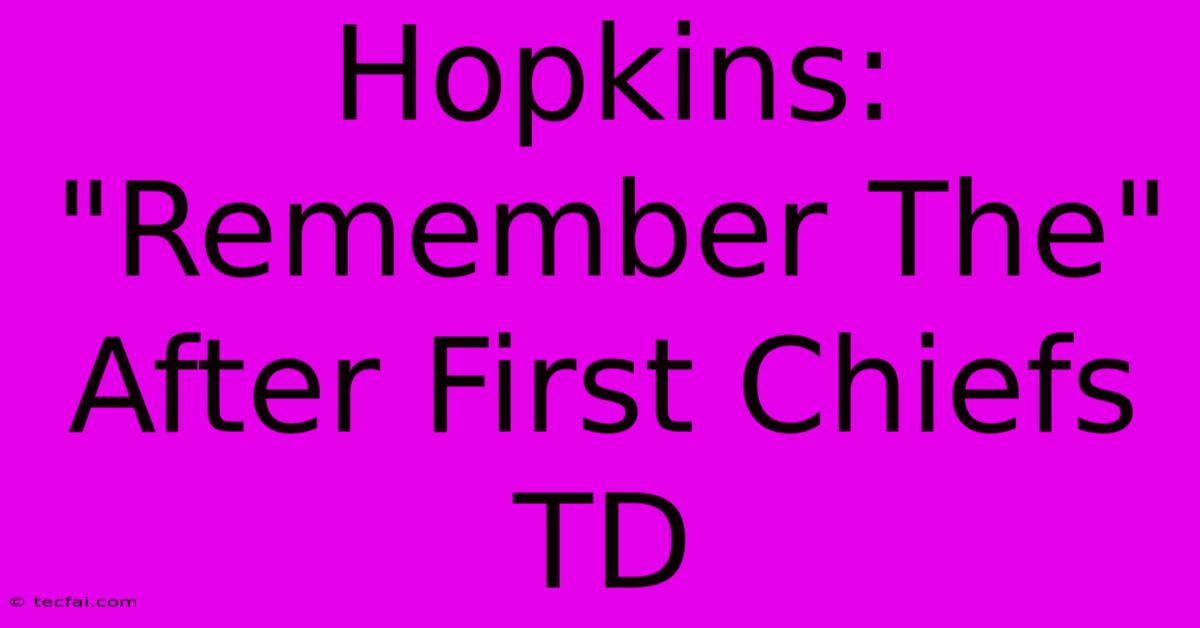 Hopkins: 