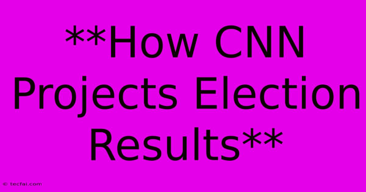 **How CNN Projects Election Results**