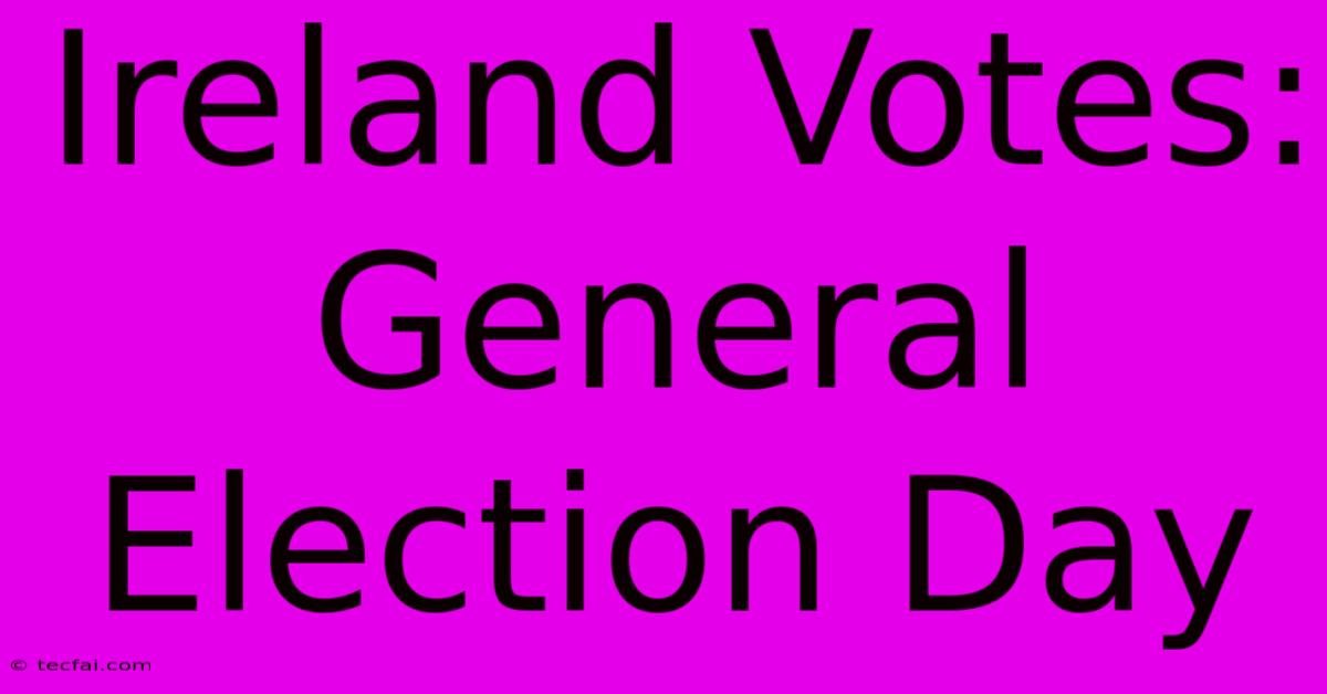 Ireland Votes: General Election Day