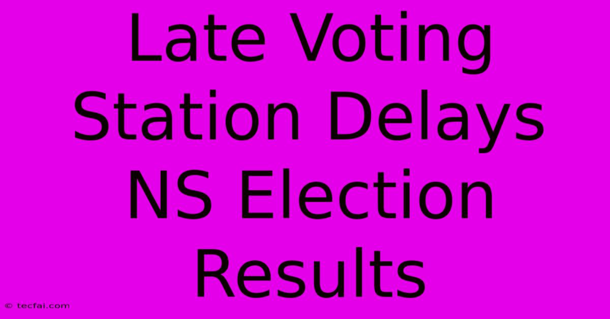 Late Voting Station Delays NS Election Results