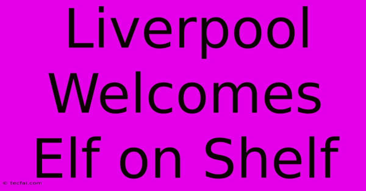 Liverpool Welcomes Elf On Shelf