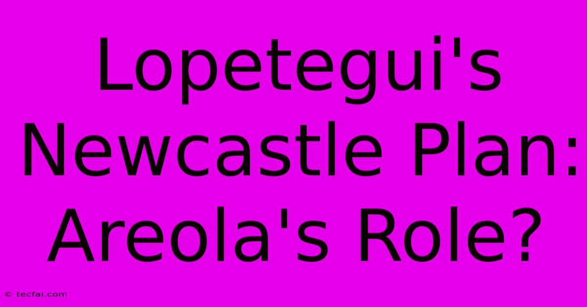 Lopetegui's Newcastle Plan: Areola's Role?