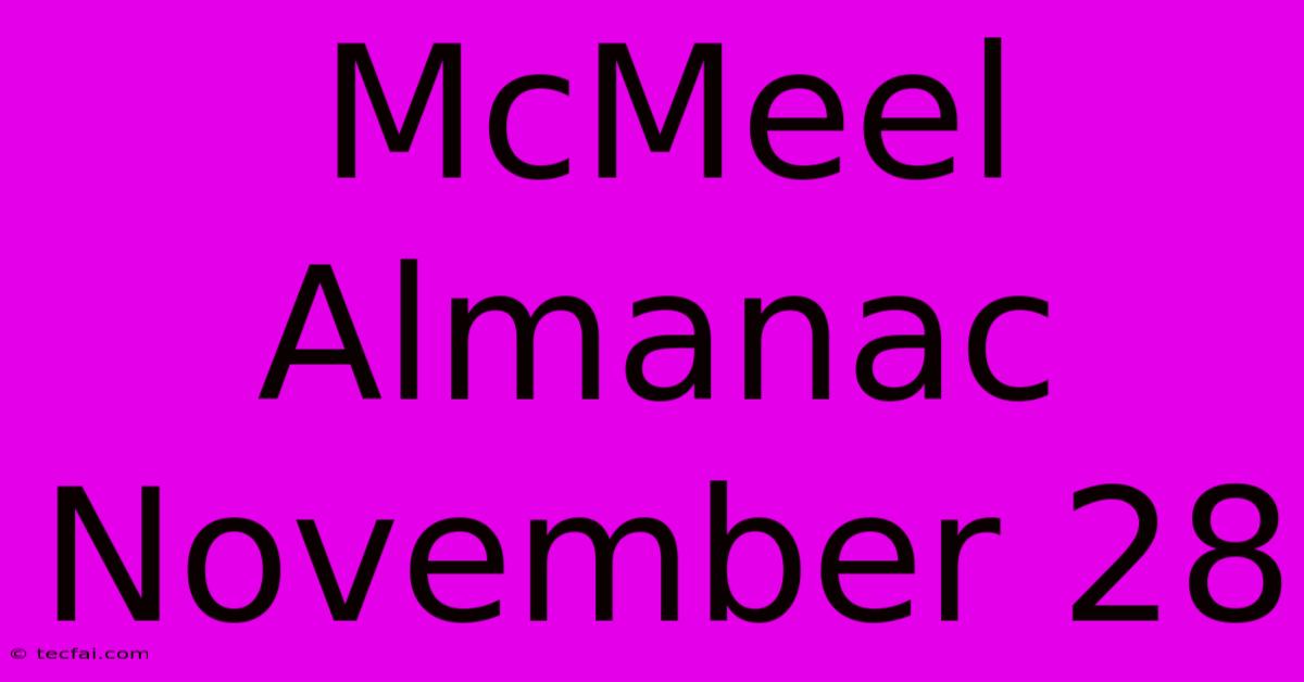 McMeel Almanac November 28