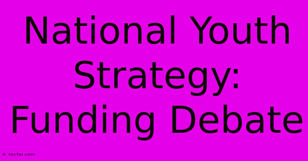 National Youth Strategy: Funding Debate