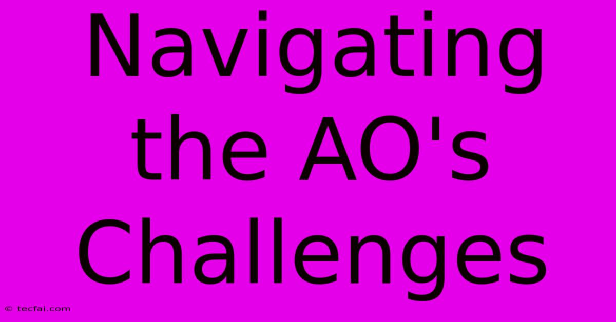 Navigating The AO's Challenges