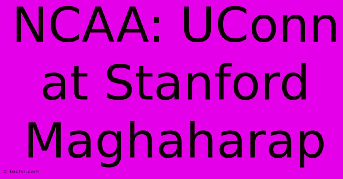 NCAA: UConn At Stanford Maghaharap