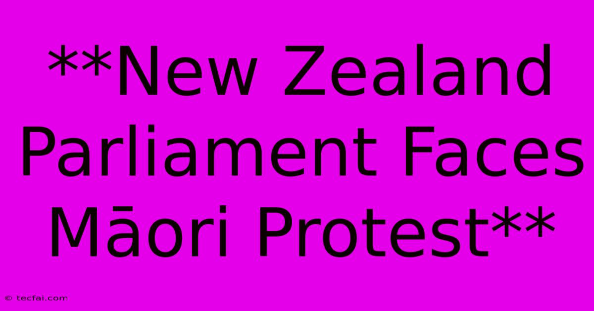 **New Zealand Parliament Faces Māori Protest** 