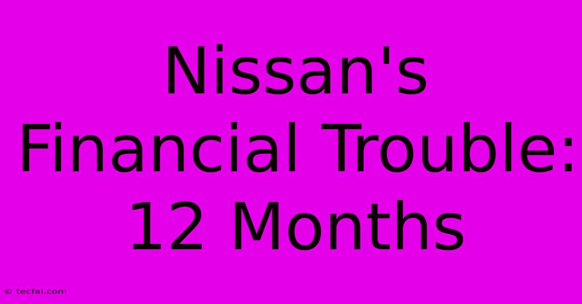 Nissan's Financial Trouble: 12 Months