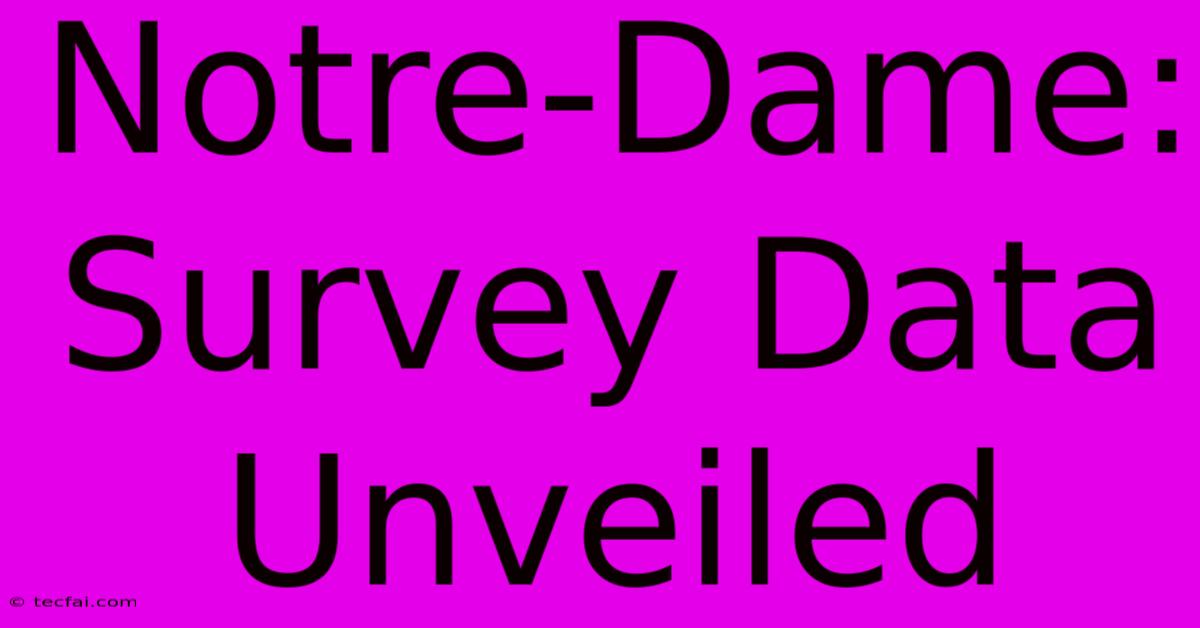 Notre-Dame:  Survey Data Unveiled