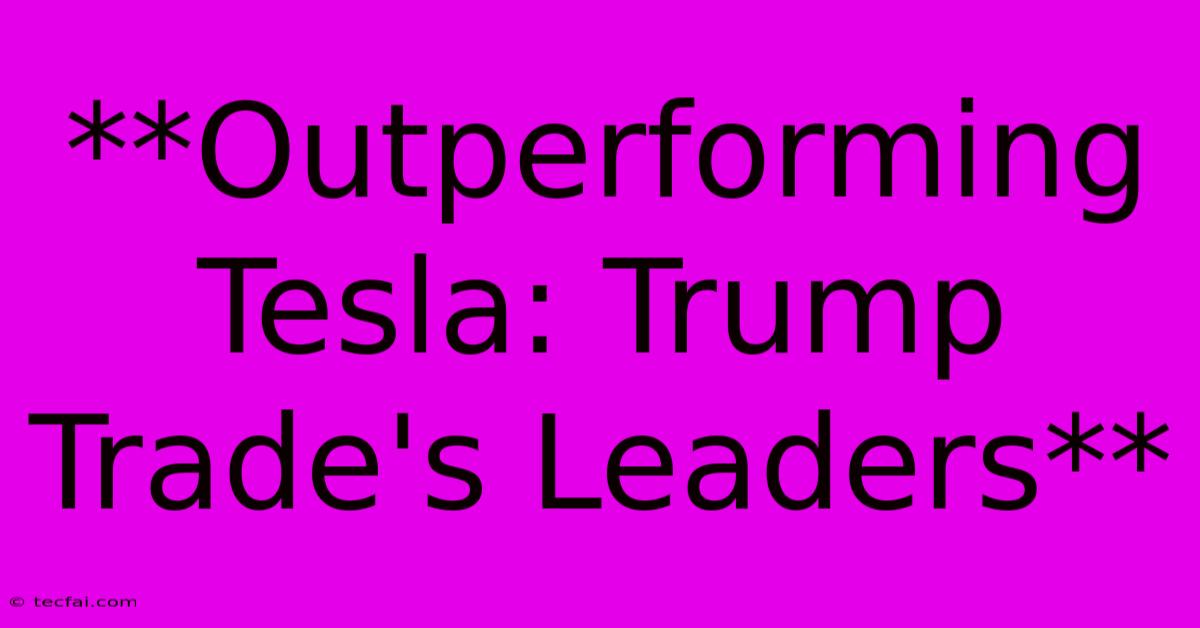 **Outperforming Tesla: Trump Trade's Leaders** 