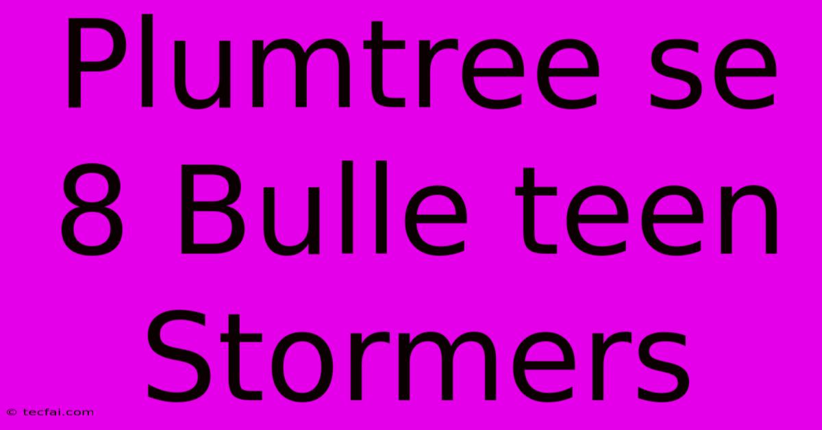 Plumtree Se 8 Bulle Teen Stormers