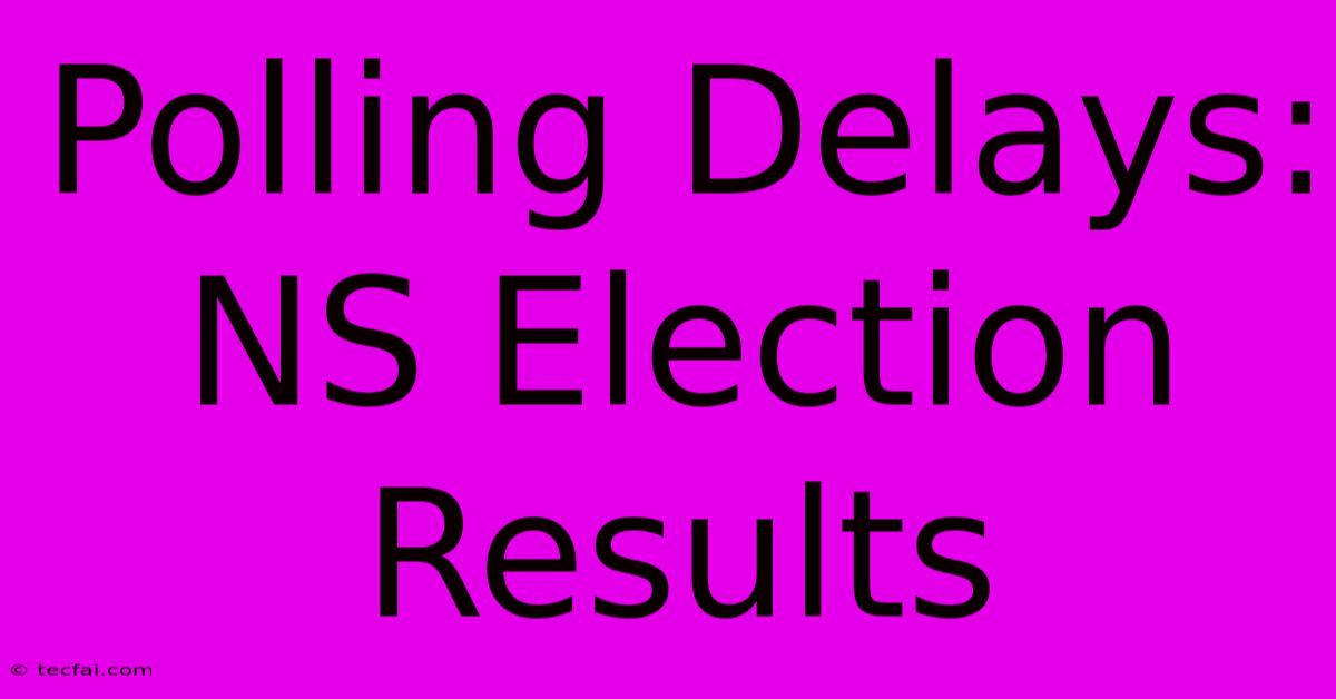 Polling Delays: NS Election Results