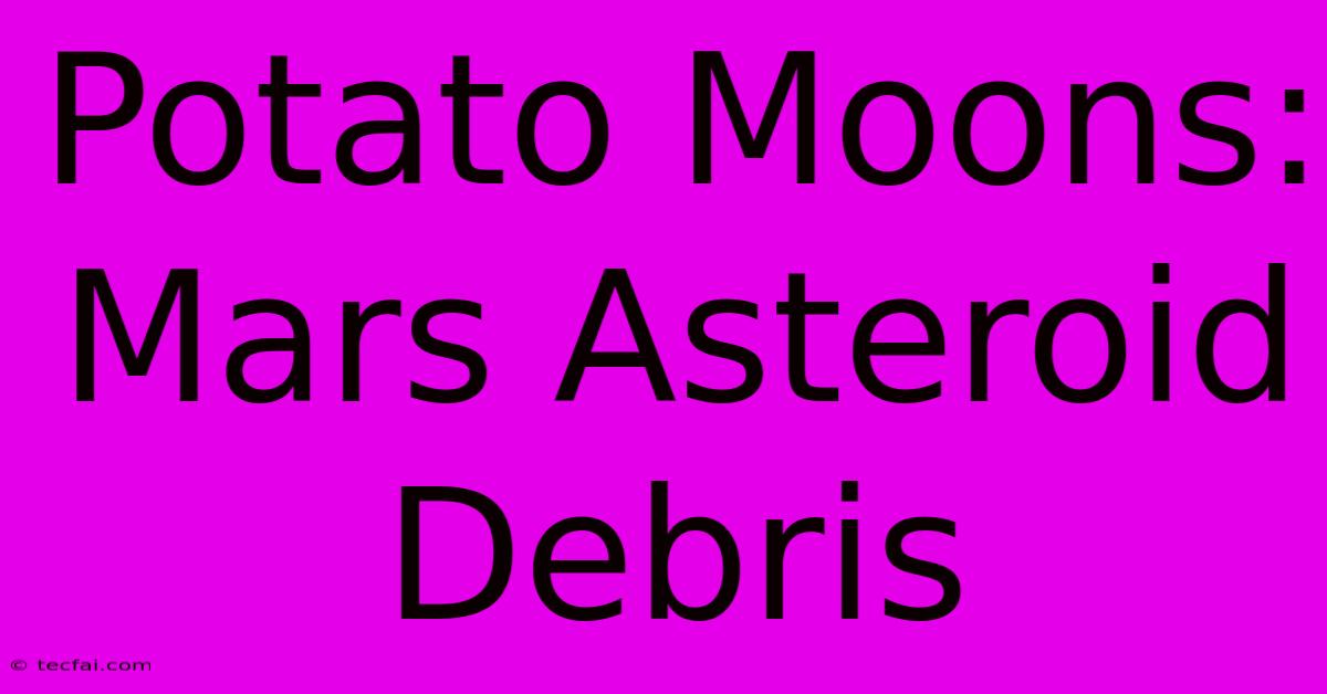 Potato Moons: Mars Asteroid Debris