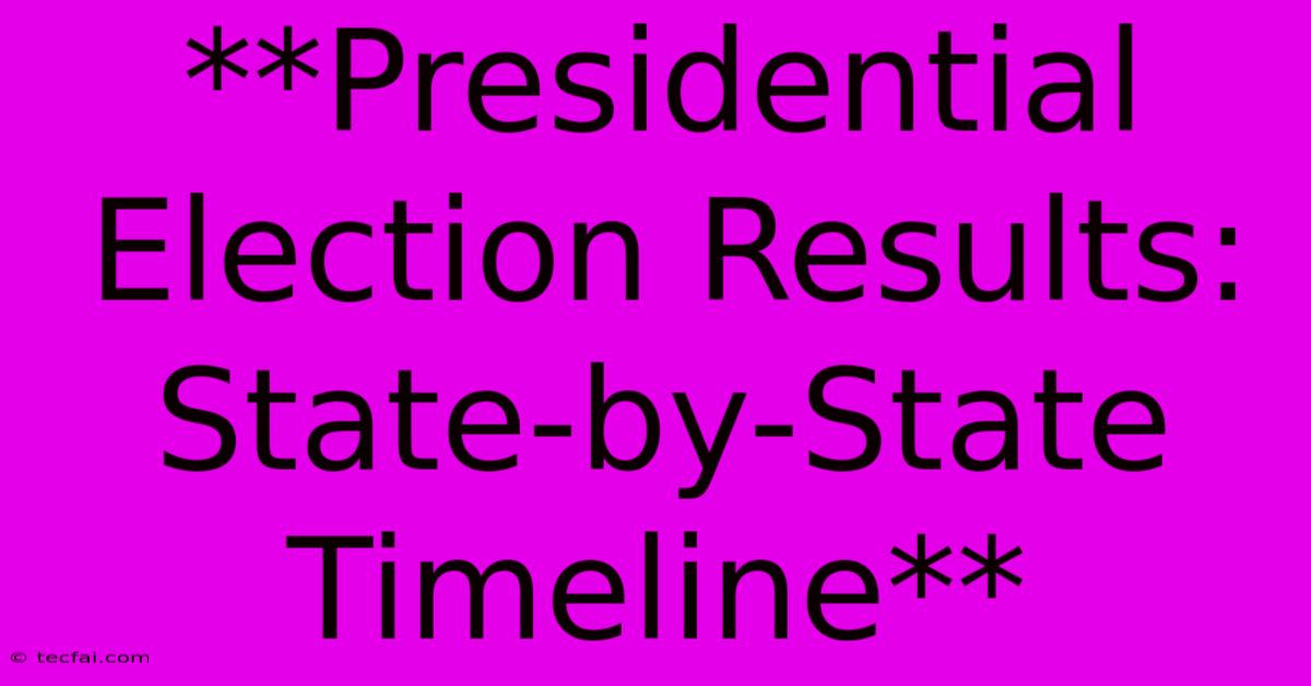 **Presidential Election Results: State-by-State Timeline**