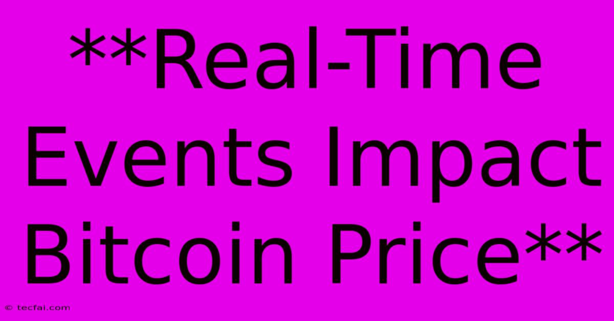 **Real-Time Events Impact Bitcoin Price** 