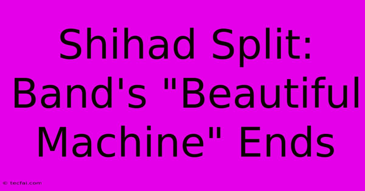 Shihad Split: Band's 