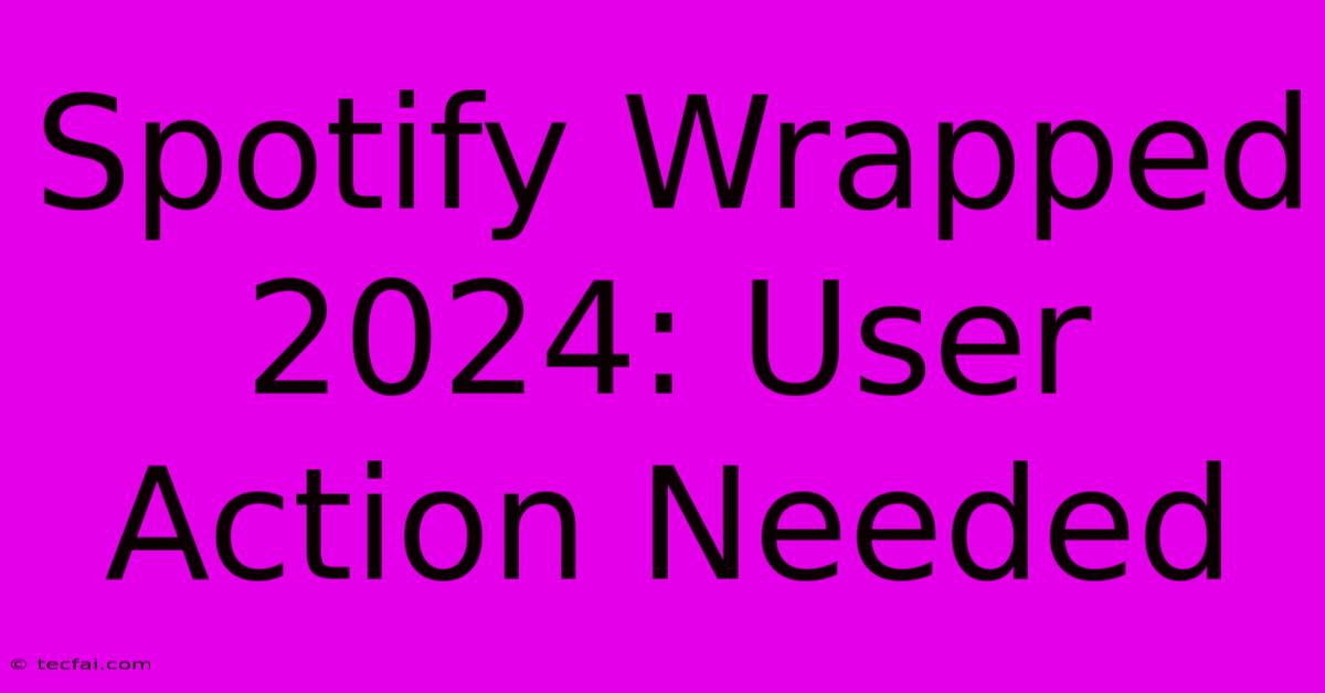 Spotify Wrapped 2024: User Action Needed