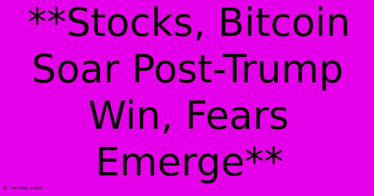 **Stocks, Bitcoin Soar Post-Trump Win, Fears Emerge**