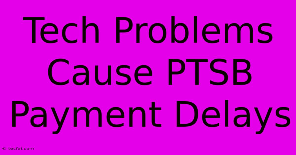 Tech Problems Cause PTSB Payment Delays