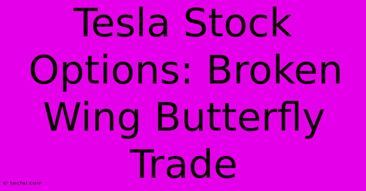 Tesla Stock Options: Broken Wing Butterfly Trade